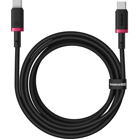 Câble de charge rapide Baseus Dura Type C vers Type C 100 W, 2 m, noir. (1/5)