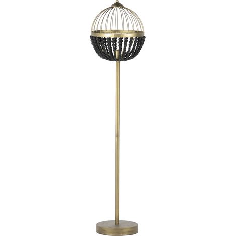 Lampadaire Boules Métal Bois 36x36x160 cm (1/2)