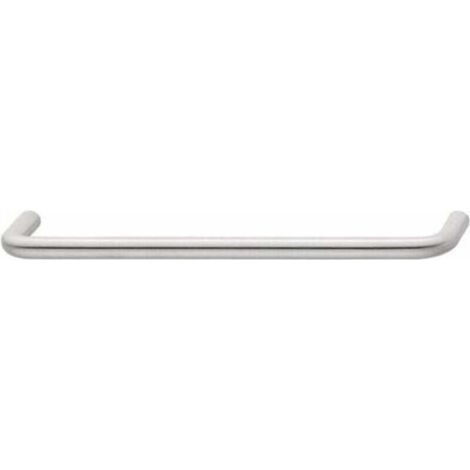 Poignée de meuble design, distance entre les trous 192 mm, pour cuisine, salle de bain, étagère, alliage d'aluminium, argent, 2 pièces (1/4)