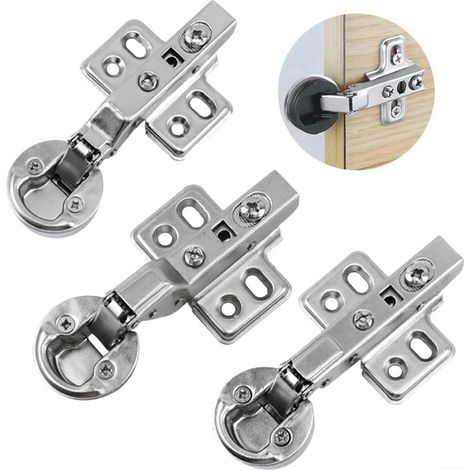 CCYKXA Heavy-duty 26mm glass door hinge, cup screw, stable fixing, three types of fixed hinges (large) (1/5)