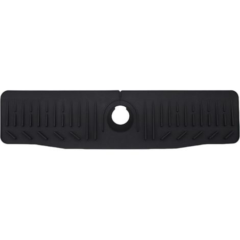 Tapis de cuisine et de salle de bain en silicone souple pour dessous d'évier de cuisine et de salle de bain avec trous de drainage (1/4)