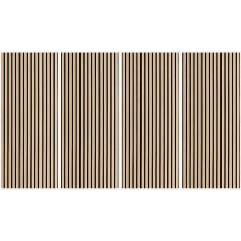 4 x dekorative Akustikpaneele 120x60cm Nussbaum Tabb-W