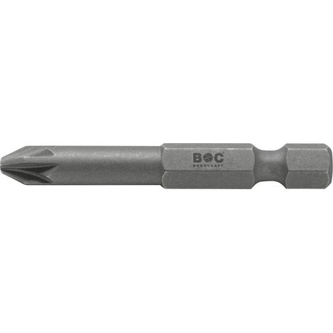 Bohrcraft Bit Einsatz 1/4 Zoll sechskant - Biteinsatz PZ 2 Länge 50mm - 50 Stück (1/3)