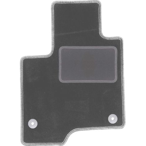 Fahrermatte aus Samt für: Fiat Panda III Schrägheck (ab 2012) Graphit