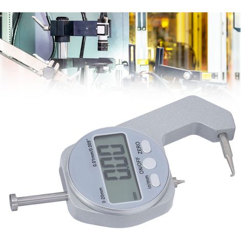 Digitales Mini-Dickenmessgerät, Messbereich 0-20 mm, Lieferung ohne Batterie. (1/5)