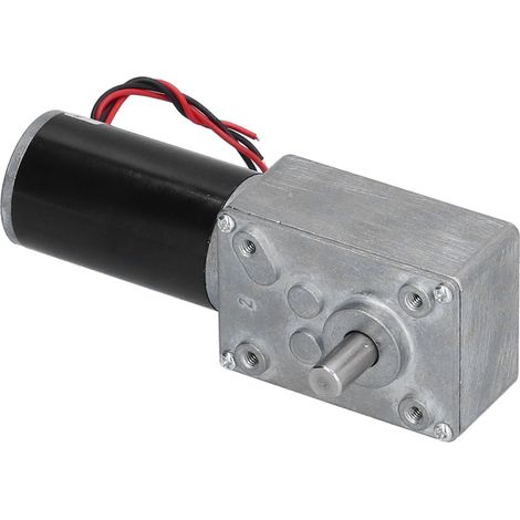 Worm Gear Motor Self Locking Turbine Electric Die Cast Aluminum Reduction Machine 12V80rpm