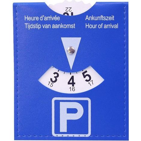 Disque de stationnement - Ticket de parking - Disque de stationnement zone bleue - Carte de stationnement - Accessoire voiture (1/3)