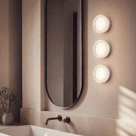 Applique da Esterno a LED in Alluminio Orvo Bianco Selezionabile (Caldo-Naturale-Freddo) 2700K - 3300K - 4000K ø14 cm (1/5)