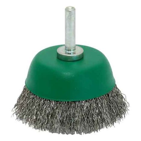 SPAZZOLA A TAZZA INOX CON GAMBO 'SIT' Ø 75 mm