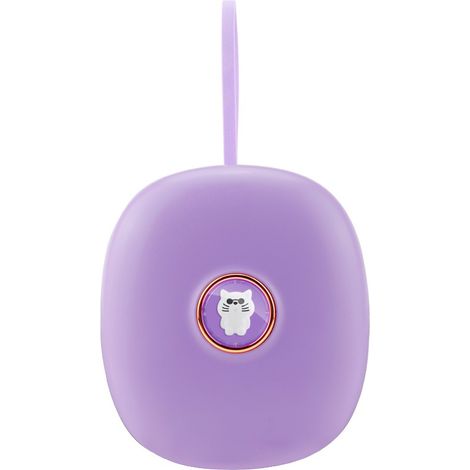 Réveil vibrant avec fonction snooze, violet, affichage LED, vibration réglable, fonctionne à piles (enfant) (1/5)