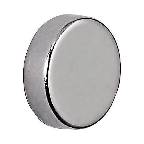 Maul Aimant Néodyme (Ø x H) 10 mm x 3 mm disque argent 10 pc(s) 6166396 (1/5)