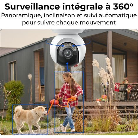 Reolink – Caméra de surveillance 4K ColorX avec panneau solaire – Vision nocturne – Panoramique 355° et inclinaison 90° – Wi-Fi 6 – Détection intelligente — vue 3