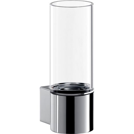 Support de verre SYSTEM 2 Verre en cristal clair chromé (1/5)