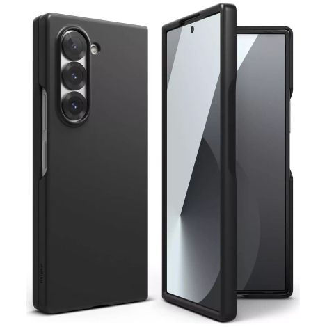 Funda para Samsung Galaxy Z Fold 6. Funda delgada para teléfono Alogy, protectora, color negro mate. (1/4)
