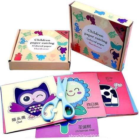Kindersicherheitsschere-Set, Vorschul-Trainingsschere, Kindergartenkinder, Papierschneideschere, DIY-Bastelset