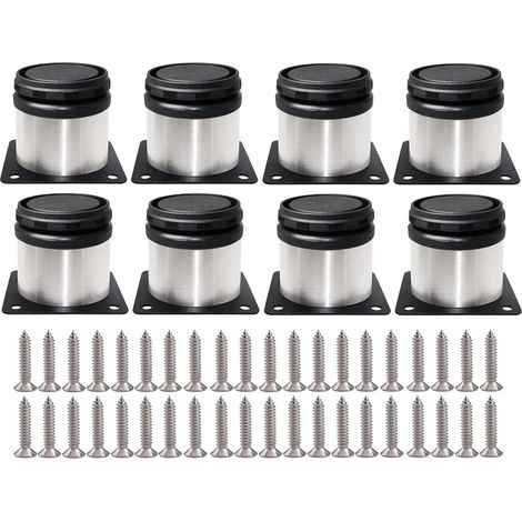 Kit Réparation Charnière - Acier Inoxydable - Pour Meubles Cuisine Et Armoire - 8 Supports Et 48 Vis (1/5)