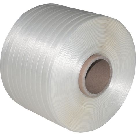 2 Rollen 13 mm 500 m 375 KG Ballenpresse Textil Band Umreifungsband Polyesterban
