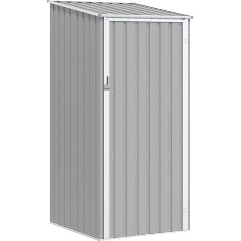 Gerätehaus Grau 87x98x159 cm Verzinkter Stahl