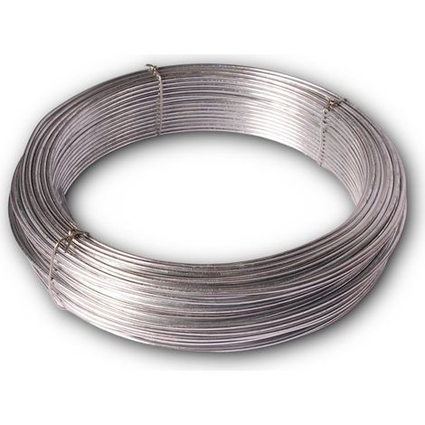 Fil de Tension - Acier Galvanisé - pour Solidifier les Clôtures - Utilisation Extérieure - Résistance et Longévité - Diamètre 2,7 mm - Longueur 100 m (1/5)