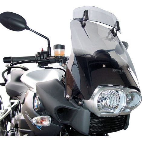 Parabrezza per moto MRA BMW K 1200 R, K12R, modello VTM, fumé
