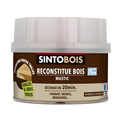 Masilla para madera con endurecedor blanco 500ml - SINTO - 139791