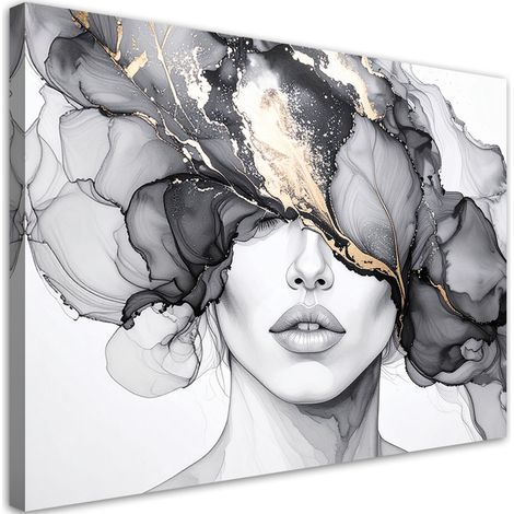 Tableau déco Femme abstraction 60x40 (1/4)