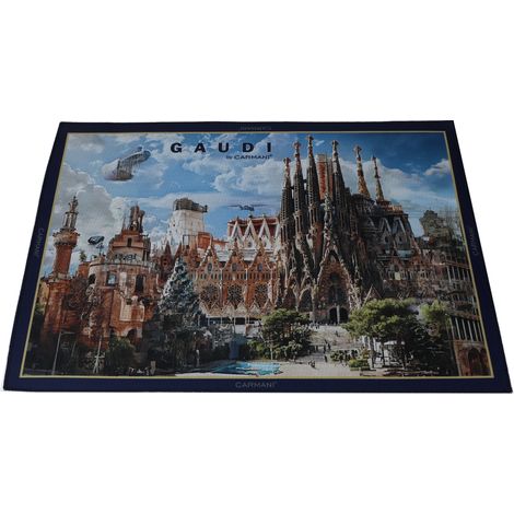 Carmani, tovaglietta in plastica, pz. Ispirata ai dipinti di A. Gaudí