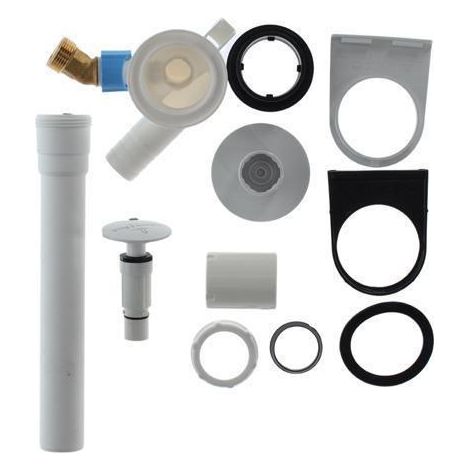VB Raccord d'eau 38 150x220x65mm Blanc Pierre