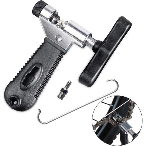 Herramientas para cadenas de bicicleta: extractor de cadenas y remaches para cadenas de bicicleta de 7 a 10 velocidades (1/5)