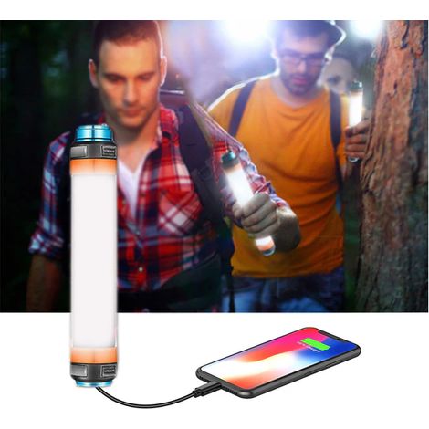 Lampe torche LED T25 imperméable, lampe de camping extérieure, torche étanche rechargeable, éclairage portable puissant pour randonnée et urgence, lampe de poche robuste. (1/5)