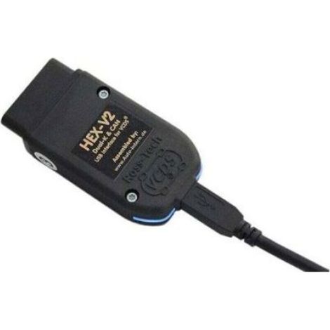 Câble Diagnostic Vag Com - Compatible Vw Audi Skoda Seat - Protocole Kwp2000 Kwp6000 Can - Pour Logiciel Vcds 25 3 - 1 Pièce (1/4)