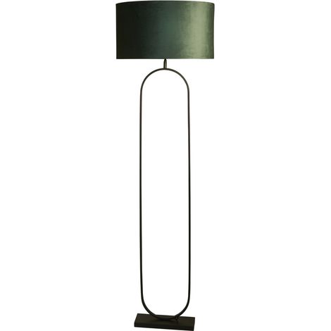 Lampadaire Modish noir avec capuche verte - EU95101GR