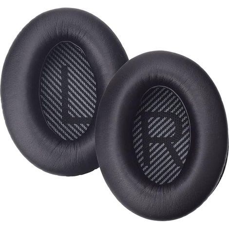 Paire de coussinets d'oreille de rechange pour casque QC25, coussinets d'oreille Bose Calm Comfort QC15 QC25 AE2, coussinets internes en mousse (noirs) (1/5)