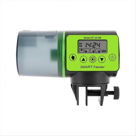 Distributeur automatique de nourriture pour poissons, aquarium, en plastique, avec minuterie intelligente. Outil électrique pour poissons et tortues. (1/5)
