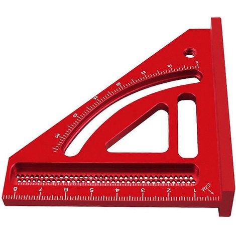 Règle de mesure multi-angles, équerre de menuisier, rapporteur -- (1/5)