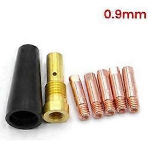 Ensemble de 7 buses sans gaz pour poste à souder MIG Century FC90 avec fil fourré K3493-1 035 0,9 mm (1/4)