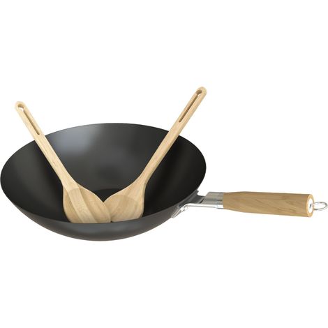 CULINARY MODULAR : WOK acier avec revêtement anti-adhérent diam 30cm