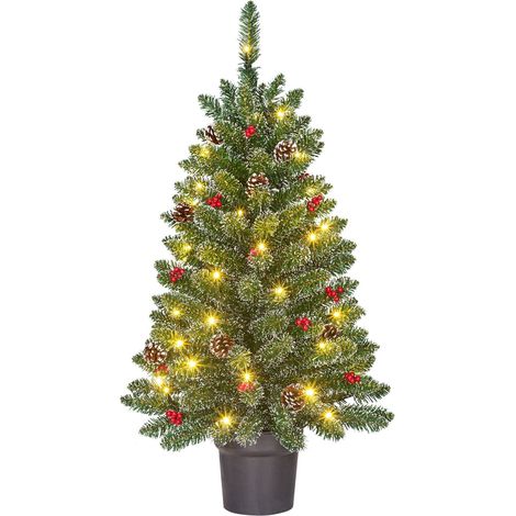 Black Box Trees Sapin de Noël artificiel illuminé Vert H90xl50xL50cm (1/5)