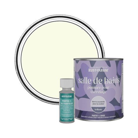 Peinture pour Carrelage de Salle de Bain, Finition Brillante - Sablé 750ml (1/3)