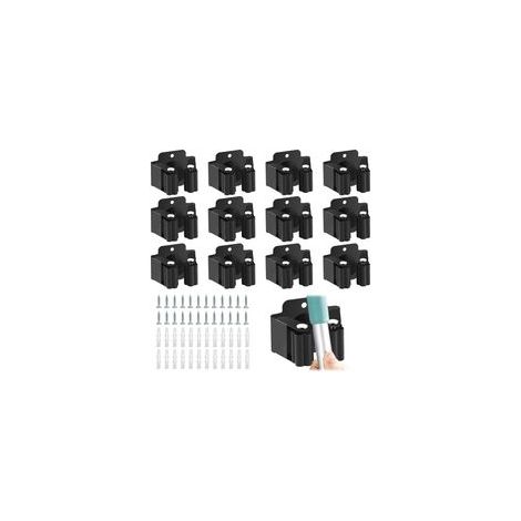 Lot de 12 Supports Muraux, Porte Balais Muraux, Support Mural, Porte Outils, Porte Outils pour Accrocher les Outils de Jardin et les Balais