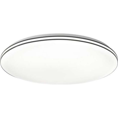 Plafón led modelo Indra acabado negro, 6cm(alto) 50cm(ancho) 50cm(fondo) . (1/2)