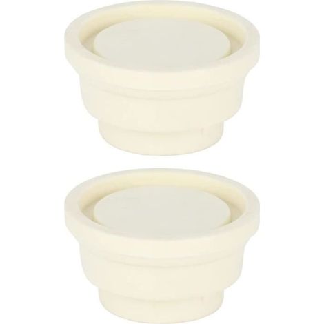 Poolleiter-Tampons, Einbaupool-Abdeckungen, weiße Gummipuffer, 2-teiliges Set.