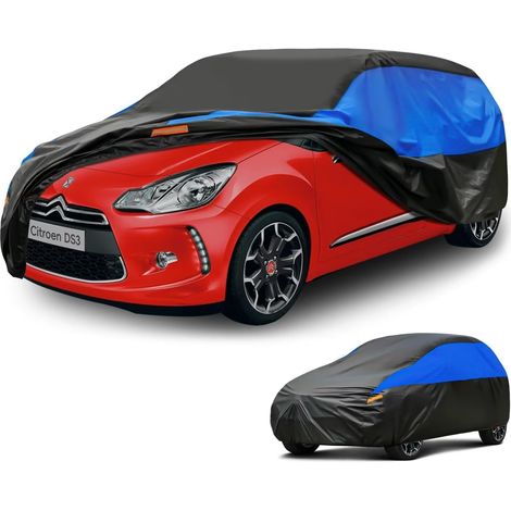 Bâche Voiture Exterieur Respirante, Compatible avec Citroen DS3(2009-2024) Housse de Protection Voiture Extérieur, Toutes Saisons Peuvent Tout Gérer Contre Pluie Soleil Poussière.,Taille pour Citroen (1/5)