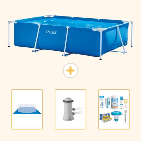 Intex Piscine Tubulaire Rectangulaire - 300x200x75 cm - 4-pièces S21256 (1/5)