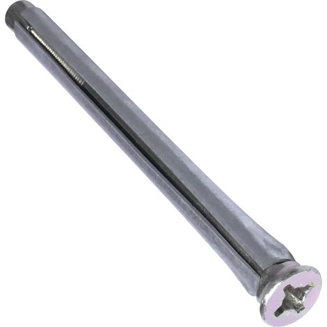 Lot de 10 Chevilles en métal à expansion Ø10x112 mm + 10 vis M6x127 mm à empreinte PZ 3 - en acier - pour cadre de fenêtre/béton/brique pleine (1/3)