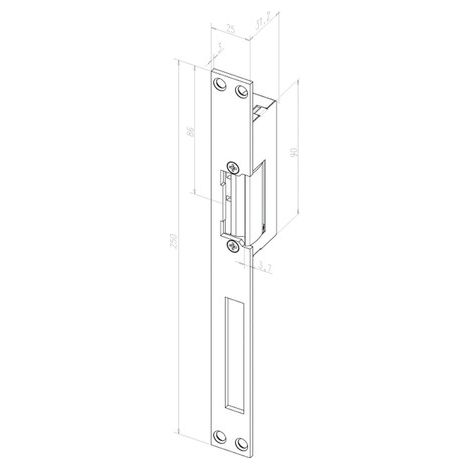 ASSA ABLOY EFFEFF DIN GAUCHE/DROITE 14 HZ L/R 4042203143296 EST OUVRE EN ACIER INOXYDABLE-PORTE ÉLECTRIQUE