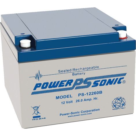 Batterie rechargeable 12VDC 1,3AH flamme retardante - IZYX - FX121.3