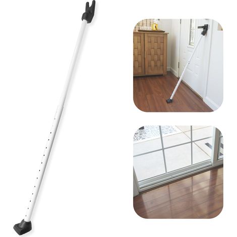 SECURITYMAN SECURITYBAR Perfetto Appartamenti e la Protezione della casa-Gamma di (56,5-111 cm) -(Barra di Sicurezza), Bianco, 1 confezione (1/5)