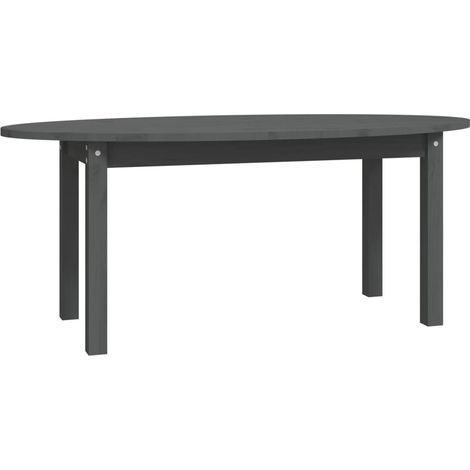 Maison Exclusive - Couchtisch Grau 110x55x45 cm Massivholz Kiefer