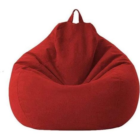 Housse De Pouf - Poire - 80x90 Cm - Coton - Housse Vide - Intérieur Et Extérieur - 1 Pièce (1/4)